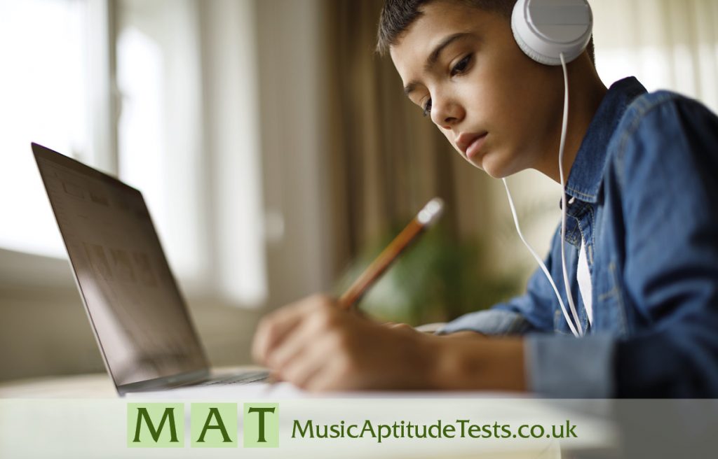 Music Aptitude Test – practice test digital audio download with question & answer sheets