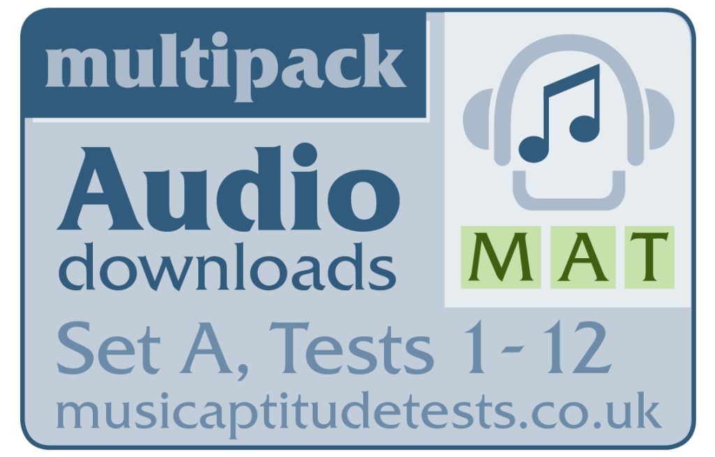Music Aptitude Secondary Transfer Audio downloads 1-12 Multipack