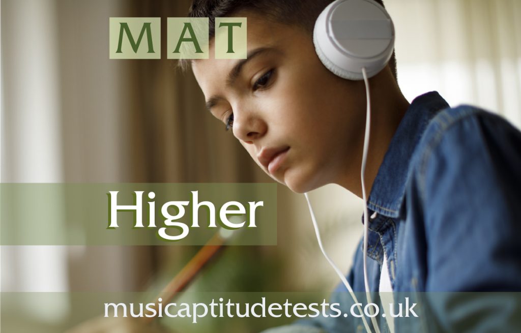 Music Aptitude Test – Higher 11 Plus practice test digital downloads